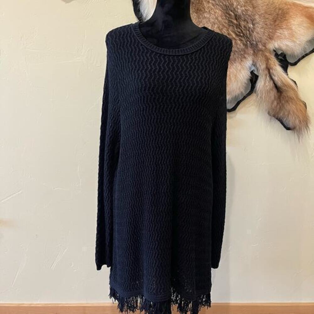 J. Jill Long Sweater with Fringe detail